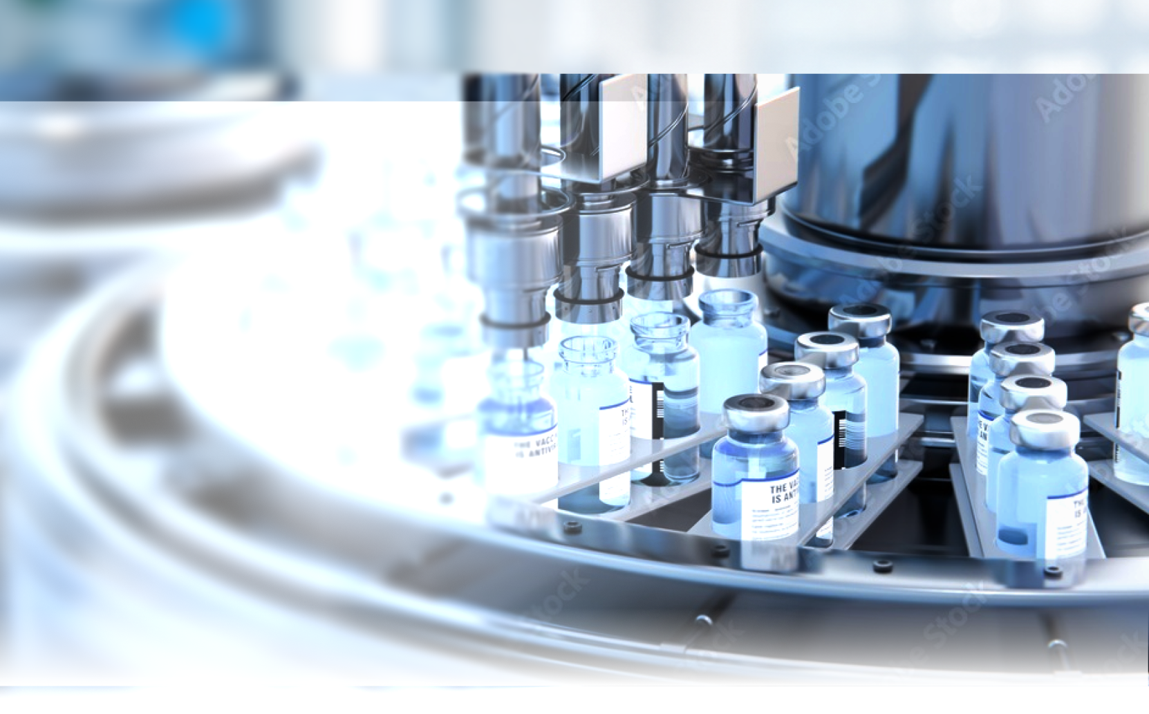 Industrielle Abfüllanlage für Pharmavials